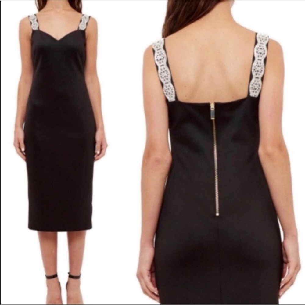 Ted Baker embellished strap bodycon- TB5
